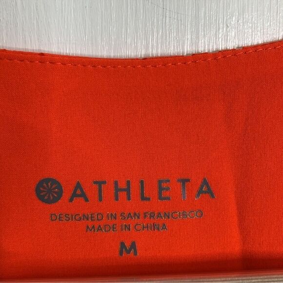 Athleta Brookfield Orange Laser Cut Sleeveless Dress M - Picture 7 of 9